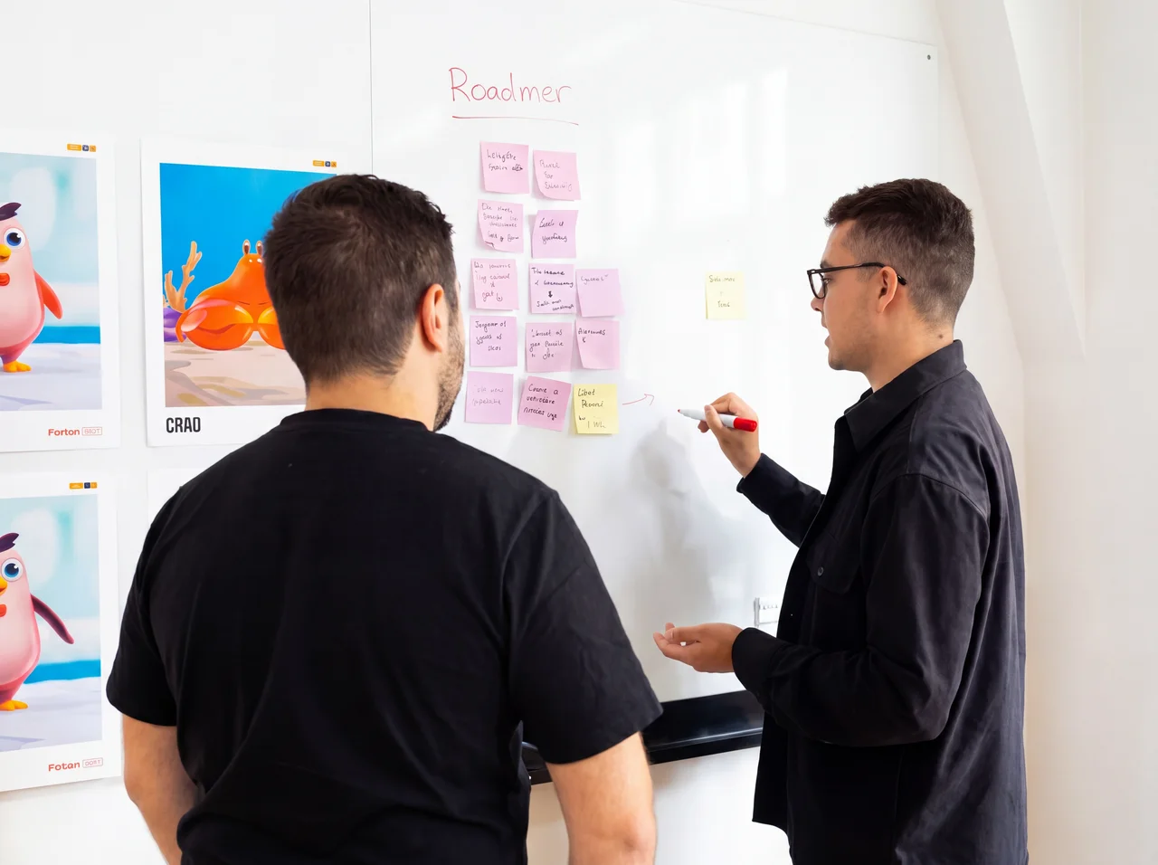 A workshop session in the Innovara Studios office